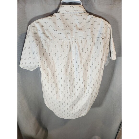 511 Tactical Men Sz M Gray Snap Button Up Shirt Swiss Army Knife All Over Print - Picture 2 of 5